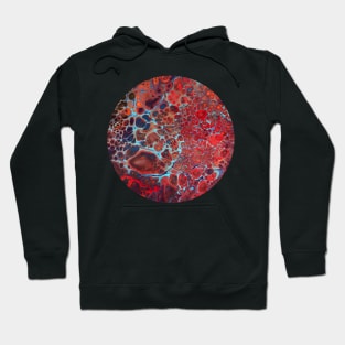 Red Bloody Anger / Acrylic Pouring Hoodie